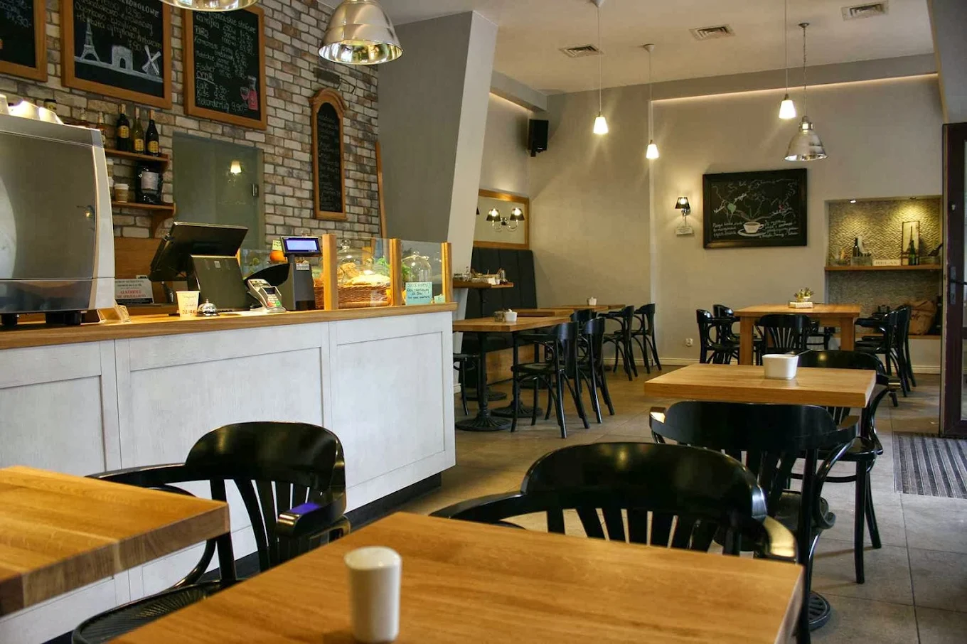 Interior of Café Giselle in Wrocław