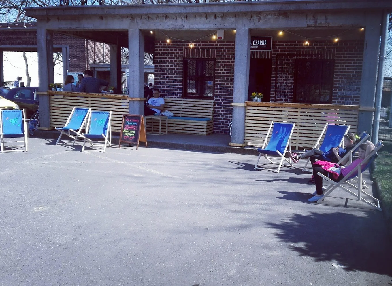 Interior of Mała Czarna café in Wrocław